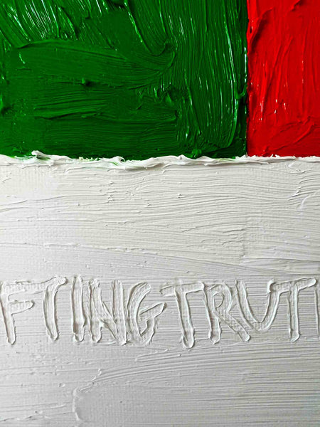 Découvrez "CLOUDS" issue de la série PRISMES d'Alina Schiau, aka alina(lalala).Huile et acrylique sur toile de lin montée sur châssis. - 2023. Découvrez toutes les oeuvres de l'univers contemporain, déjanté et décapant de l'artiste.