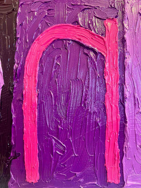 Découvrez "SHIFT" issue de la série PRISMES, RUBIK'S d'Alina Schiau.Huile et acrylique sur toile de lin montée sur châssis. - 2024. Découvrez toutes les oeuvres de l'univers contemporain, déjanté et décapant de l'artiste.