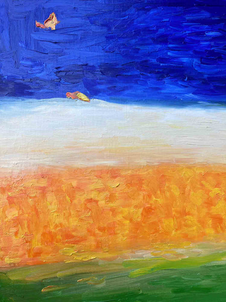 Découvrez "SWIMMERS" issue de la série INSTANTS VOLÉS d'Alina Schiau, aka alina(lalala).Huile et acrylique sur toile de lin montée sur châssis. - 2023. Découvrez toutes les oeuvres de l'univers contemporain, déjanté et décapant de l'artiste.