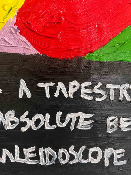 Découvrez "WAVES" issue de la série PRISMES d'Alina Schiau, aka alina(lalala).Huile et acrylique sur toile de lin montée sur châssis. - 2023. Découvrez toutes les oeuvres de l'univers contemporain, déjanté et décapant de l'artiste.