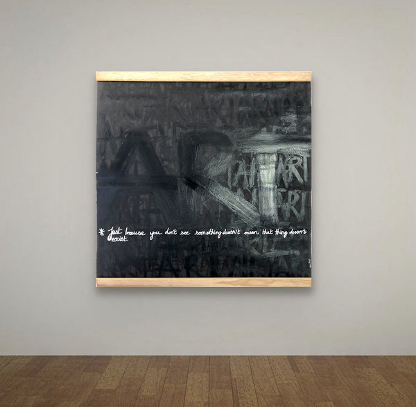 Découvrez "ART" ARTPoster d'Alina Schiau, aka (lalala). Bombe, Posca et acrylique sur toile découpée et fixée manuellement entre deux baguettes de bois. Voir toutes les oeuvres, l'univers contemporain déjanté et décapant de l'artiste.