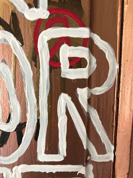 Découvrez "The Door" issue de la série EMPTY d'Alina Schiau, aka alina(lalala). Bombe et peinture murale, sur ancienne porte en bois. Voir toutes les oeuvres, l'univers contemporain, déjanté et décapant de l'artiste.