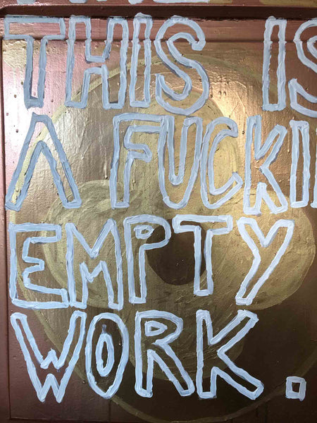 Découvrez "The Door" issue de la série EMPTY d'Alina Schiau, aka alina(lalala). Bombe et peinture murale, sur ancienne porte en bois. Voir toutes les oeuvres, l'univers contemporain, déjanté et décapant de l'artiste.