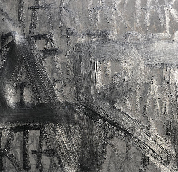 Découvrez "ART" ARTPoster d'Alina Schiau, aka (lalala). Bombe, Posca et acrylique sur toile découpée et fixée manuellement entre deux baguettes de bois. Voir toutes les oeuvres, l'univers contemporain déjanté et décapant de l'artiste.