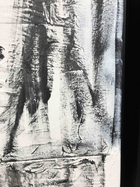 Découvrez "UNTITLED" peinture d'Alina Schiau, aka (lalala) de la série WORDS. Technique mixte sur toile.  Acrylique, bombe, Posca et collage de dessin sur carton, sur toile montée sur châssis. Voir toutes les oeuvres, l'univers contemporain, déjanté et décapant de l'artiste.