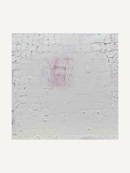 IMVISIBLE IV, Alina Schiau, 2024, huile et acrylique sur toile, 40 × 40 cm