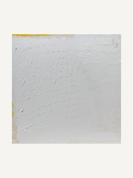 IMVISIBLE V, Alina Schiau, 2024, huile et acrylique sur toile, 40 × 40 cm