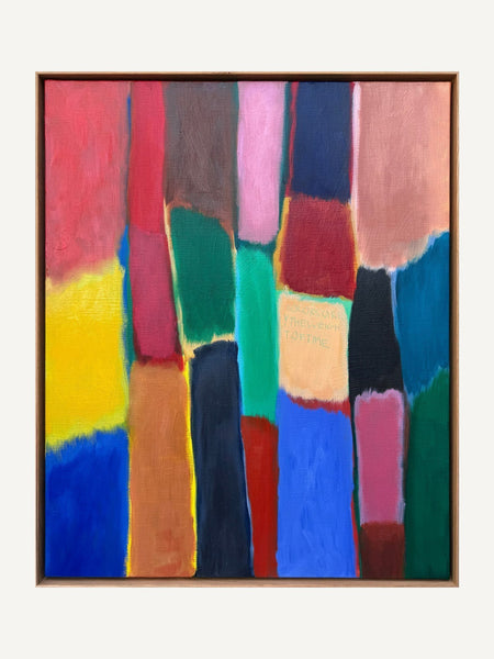WEIGHT OF TIME, Alina Schiau, 2025, huile et acrylique sur lin, 73 × 60 cm