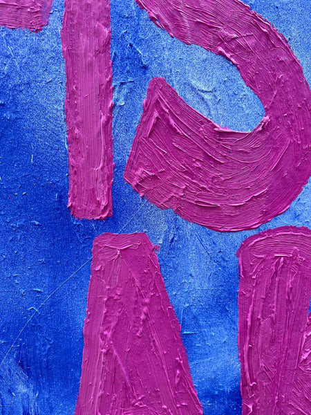 Découvrez "S&M#2" issue de la série SWORD, gazing at Art d'Alina Schiau, aka alina(lalala).Huile, bombe et acrylique sur toile de lin montée sur châssis. - 2023. Découvrez toutes les oeuvres de l'univers contemporain, déjanté et décapant de l'artiste.